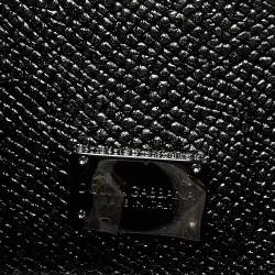 Pre Owned Dolce & Gabbana Metallic Leather Medium Miss Sicily Top Handle Bag
