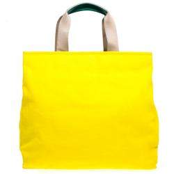 مملوكة مسبقًا Dolce & Gabbana Yellow Canvas and Leather Maria Shopper Tote 