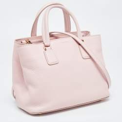 Pre Owned Dolce & Gabbana Pink Grained Leather Tote