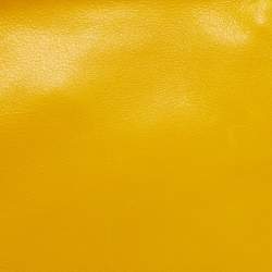Pre Owned Dolce & Gabbana Yellow Leather Frame Pouch