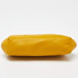 Pre Owned Dolce & Gabbana Yellow Leather Frame Pouch