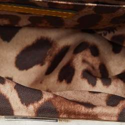 Pre Owned Dolce & Gabbana Yellow Leather Frame Pouch