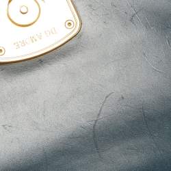 مملوكة مسبقًا Dolce & Gabbana Teal Leather Amore Crossbody Bag