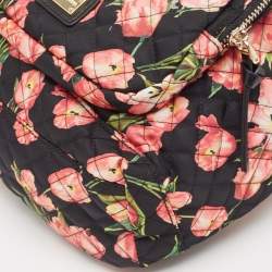 Dolce & Gabbana Multicolor Floral Nylon and Leather Backpack