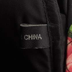 Dolce & Gabbana Multicolor Floral Nylon and Leather Backpack