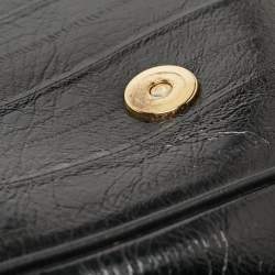 مملوكة مسبقًا Dolce & Gabbana Blue Eel Leather Large Miss Sicily Bag