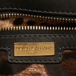 مملوكة مسبقًا Dolce & Gabbana Blue Eel Leather Large Miss Sicily Bag