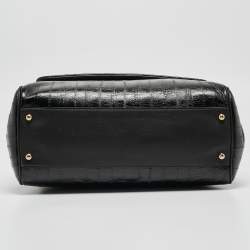 مملوكة مسبقًا Dolce & Gabbana Blue Eel Leather Large Miss Sicily Bag