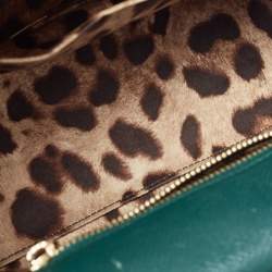 Dolce & Gabbana Green Leather Medium Miss Sicily Handle Bag