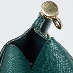 Dolce & Gabbana Green Leather Medium Miss Sicily Handle Bag