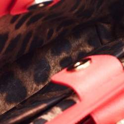 Pre Owned Dolce & Gabbana Coral Pink Leather Miss Sicily Tote