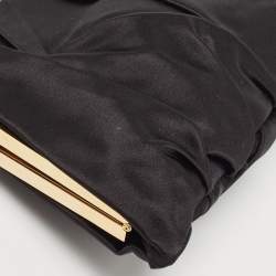 Dolce & Gabbana Black Satin Miss Lady Clutch