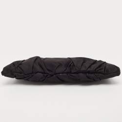 Dolce & Gabbana Black Satin Miss Lady Clutch