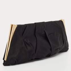 Dolce & Gabbana Black Satin Miss Lady Clutch