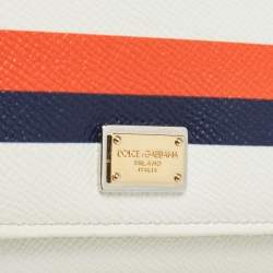 مملوكة مسبقًا Dolce & Gabbana Multicolor Leather Sicily Wallet on Chain