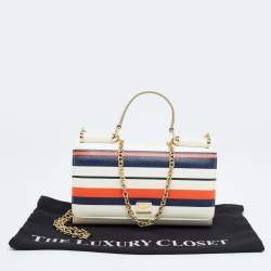 مملوكة مسبقًا Dolce & Gabbana Multicolor Leather Sicily Wallet on Chain