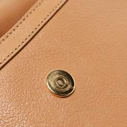 Pre Owned Dolce & Gabbana Brown Leather Large Miss Sicily Top Handle Bag