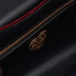 Pre Owned Dolce & Gabbana Maroon Quilted Velvet Devotion Chain Shoulder Bag