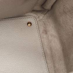 Pre Owned Dolce & Gabbana Grey Leather Top Handle Bag