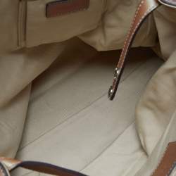 Pre Owned Dolce & Gabbana Metallic Pleated Leather Miss Brooke Bag