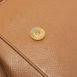 Pre Owned Dolce & Gabbana Brown Leather Small Miss Sicily Top Handle Bag