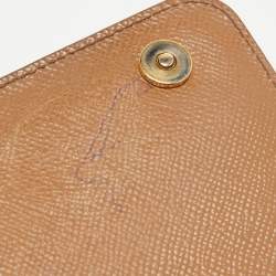 Pre Owned Dolce & Gabbana Brown Leather Small Miss Sicily Top Handle Bag