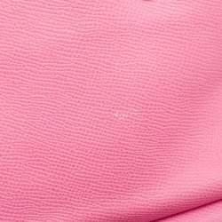 Pre Owned Dolce & Gabbana Pink Leather Medium Miss Sicily Top Handle Bag
