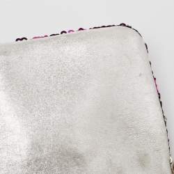 مملوكة مسبقًا Dolce & Gabbana Purple/Silver Sequins Miss Charles Clutch