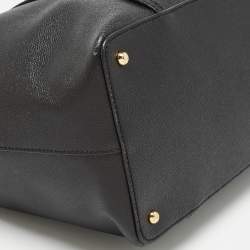 Pre Owned Dolce & Gabbana Black Leather Miss Escape Shopper Tote