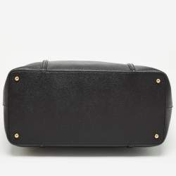 Pre Owned Dolce & Gabbana Black Leather Miss Escape Shopper Tote