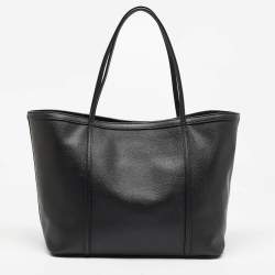 Pre Owned Dolce & Gabbana Black Leather Miss Escape Shopper Tote