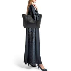 Pre Owned Dolce & Gabbana Black Leather Miss Escape Shopper Tote