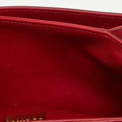 Dolce & Gabbana Red Leather DG Amore Top Handle Bag