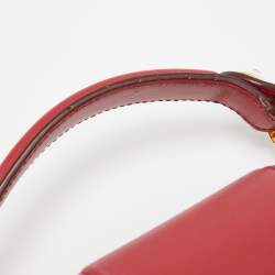 Dolce & Gabbana Red Leather DG Amore Top Handle Bag