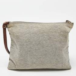 Pre Owned D&G Multicolor Fabric and Leather Ania Disney Wristlet Pouch