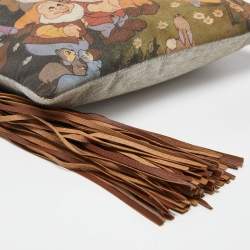 Pre Owned D&G Multicolor Fabric and Leather Ania Disney Wristlet Pouch