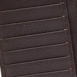 Dolce & Gabbana Burgundy Leather Long Zip Card Holder