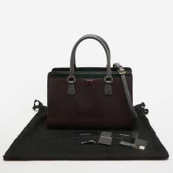 Pre Owned Dolce & Gabbana Tricolor Lizard Embossed Leather Zip Tote