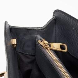Pre Owned Dolce & Gabbana Tricolor Lizard Embossed Leather and Snakeskin Tote