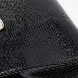 Pre Owned Dolce & Gabbana Tricolor Lizard Embossed Leather and Snakeskin Tote