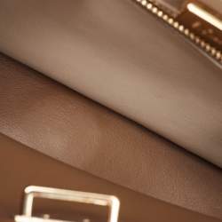 Dolce & Gabbana Beige Leather Mini Sicily 62 Tote 