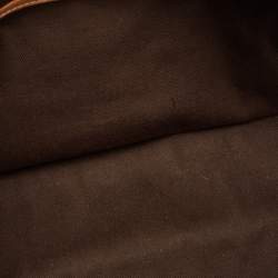 Pre Owned Dolce & Gabbana Brown/Black Leopard Print Coated Canvas and Leather Satchel
