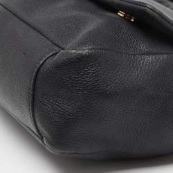 Pre Owned Dolce & Gabbana Black Soft Leather Miss Sicily Top Handle Bag