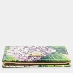 Dolce & Gabbana Multicolor Floral Print Leather Card Case