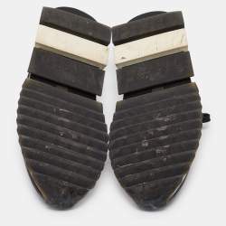 Pre Owned Dolce & Gabbana Black Fabric Sorrento Sneakers Size 40