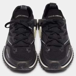 Pre Owned Dolce & Gabbana Black Fabric Sorrento Sneakers Size 40