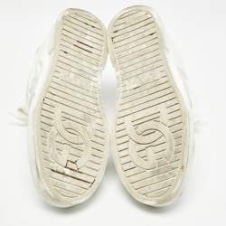 Pre Owned Dolce & Gabbana White Leather Portofino Sneakers Size 38