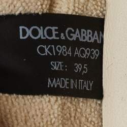 Pre Owned Dolce & Gabbana Multicolor Suede and Nylon Airmaster Low Top Sneakers Size 39.5