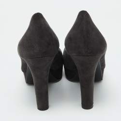 Dolce & Gabbana Black Suede Platform Pumps Size 39.5