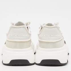 Pre Owned Dolce & Gabbana White Suede and Nylon Daymaster Sneakers Size 40